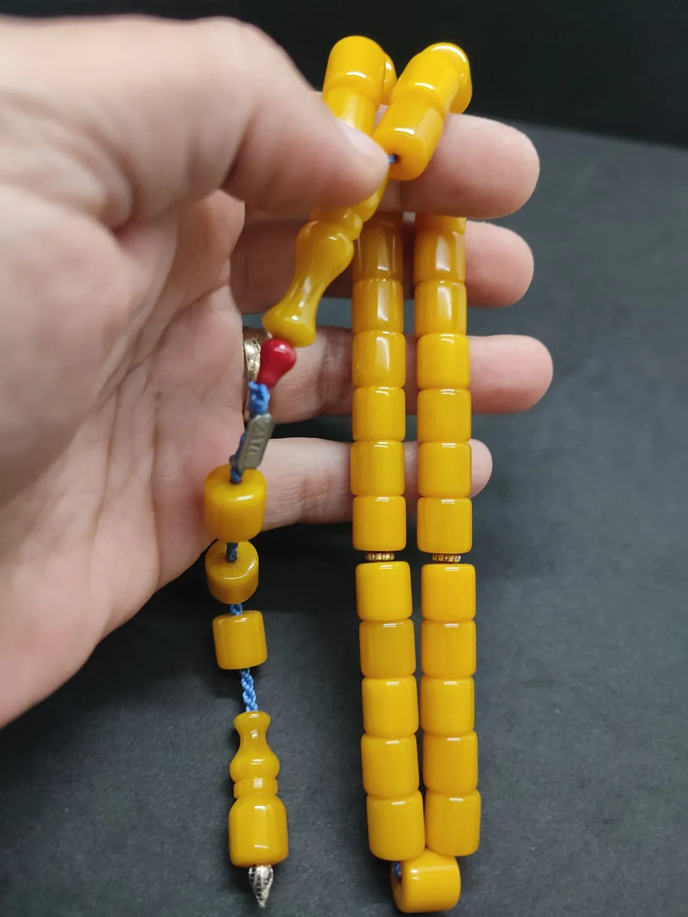 Zeyzun Usta Eseri̇ Di̇k Damar (İmza Çi̇vi̇ Ara Pulları Gümüş) Sıkma Kehri̇bar küçük resim 4