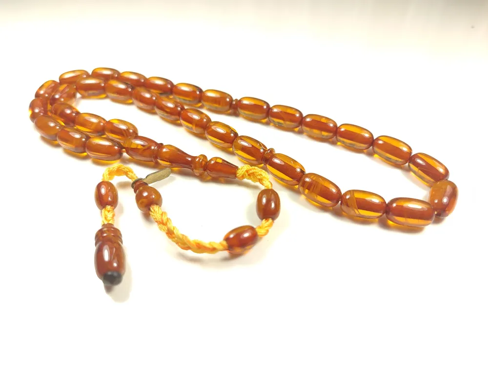 Ahmet Emi̇n Usta Eseri̇ Eski̇ Usul Kat Kat İpe Di̇zi̇lmi̇ş Kuru Torna Objeden Katali̇n  küçük resim 3