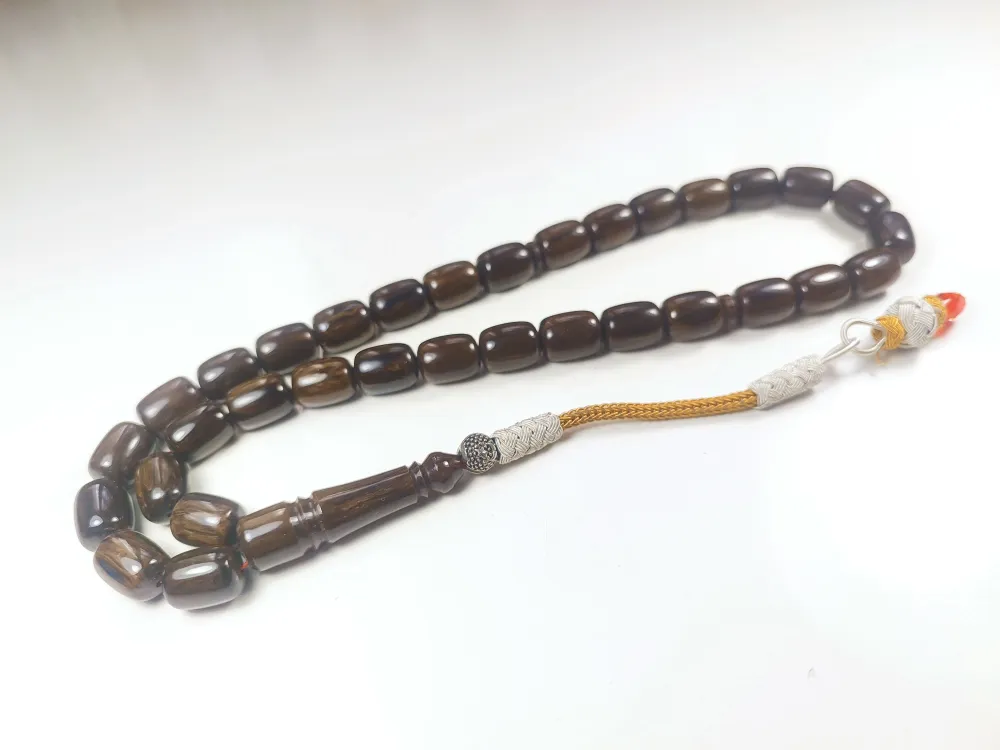 Darabacı Abdullah Usta Eseri̇ Trabzon Kazazi̇ye Püskül 3 Kat Ci̇lalı Sıkma Kehri̇bar