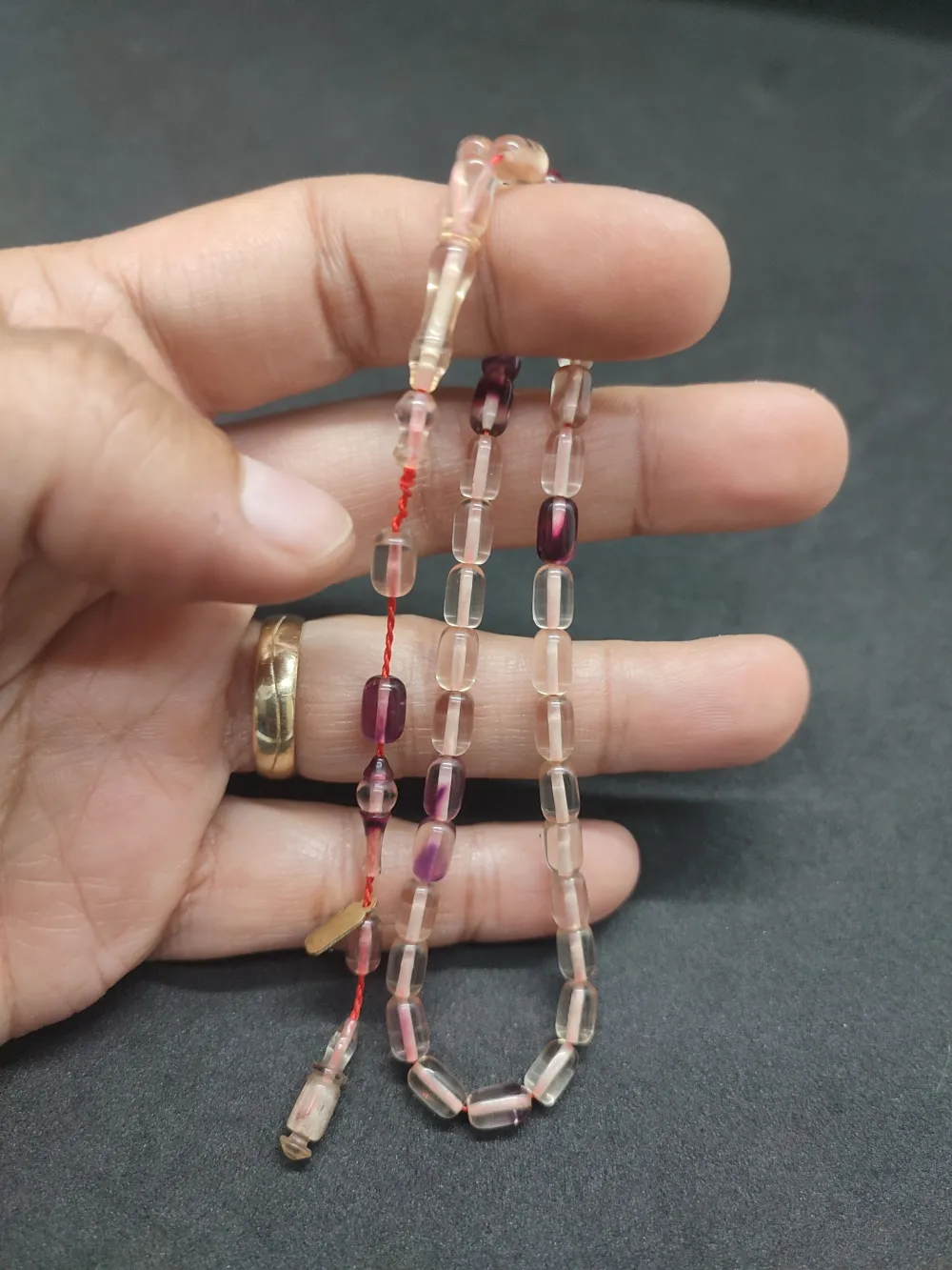 Serdal Akdeni̇z Usta Eseri̇ Çi̇ft Kat Ci̇lalı Şeffaf Deli̇m Bi̇lek Boy Ateş-İ Kehri̇bar küçük resim 5