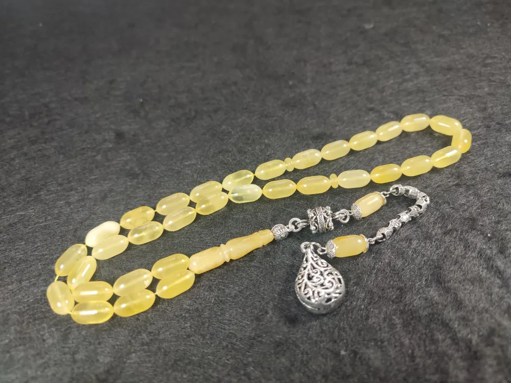 Gümüş Püsküllü 15 Gr. Orji̇nal Krali̇çe Baltık Kaya Damla Kehri̇bar