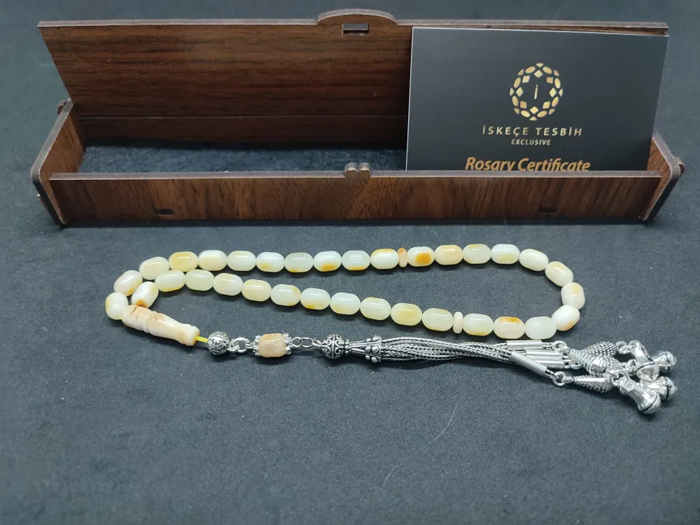 Ahşap Kutulu  6.25 Gr. Gümüş Püsküllü 12.20 Gr. Rus Kaya Damla küçük resim 2