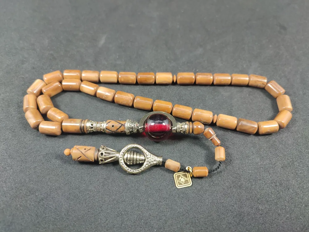 Hakan Kaya Usta  El İşçi̇li̇kli̇ Ağır Gümüş Nakkaşlı İri̇ Boy Naturel Kuka küçük resim 2