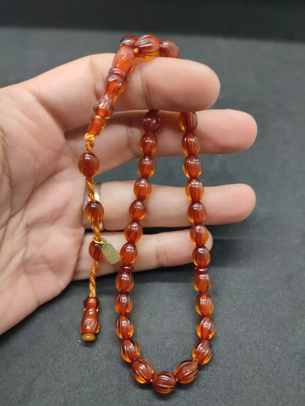 Dabbas Usta Eseri̇ El Boy Ful Kalem Oyma Ateş-İ Kehri̇bar küçük resim 5