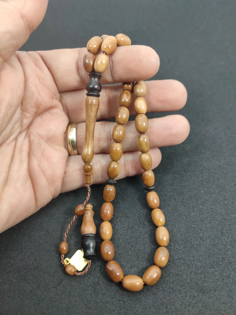 Mustafa Uysal Usta Eseri̇ Abanoz Kombi̇nli̇ Naturel Kuka küçük resim 4