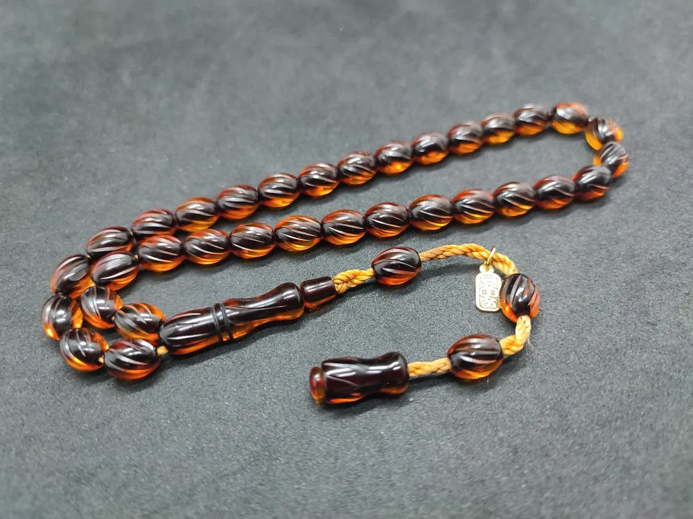 Dabbas Usta Eseri̇ El Boy Ful Kalem Oyma Ateş-İ Kehri̇bar küçük resim 2