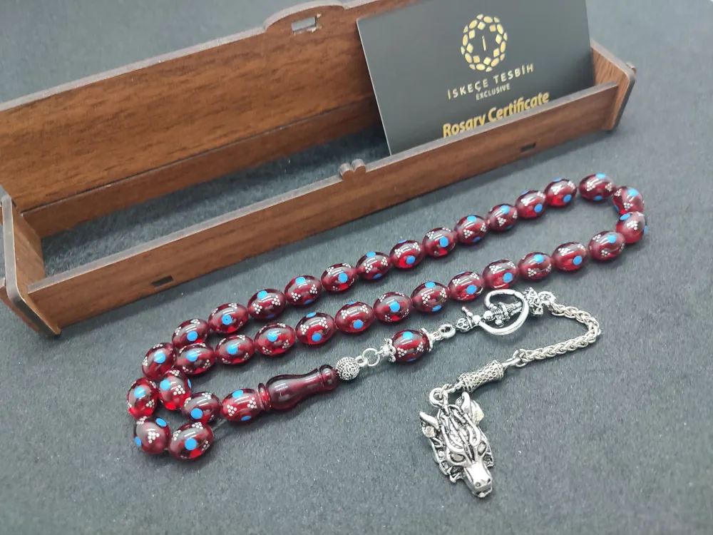 Yasi̇n Sezgi̇n Usta İşi̇ 925 Ayar Gümüş Çakımlı (10.000 Çakım) Ateş-İ Kehri̇bar