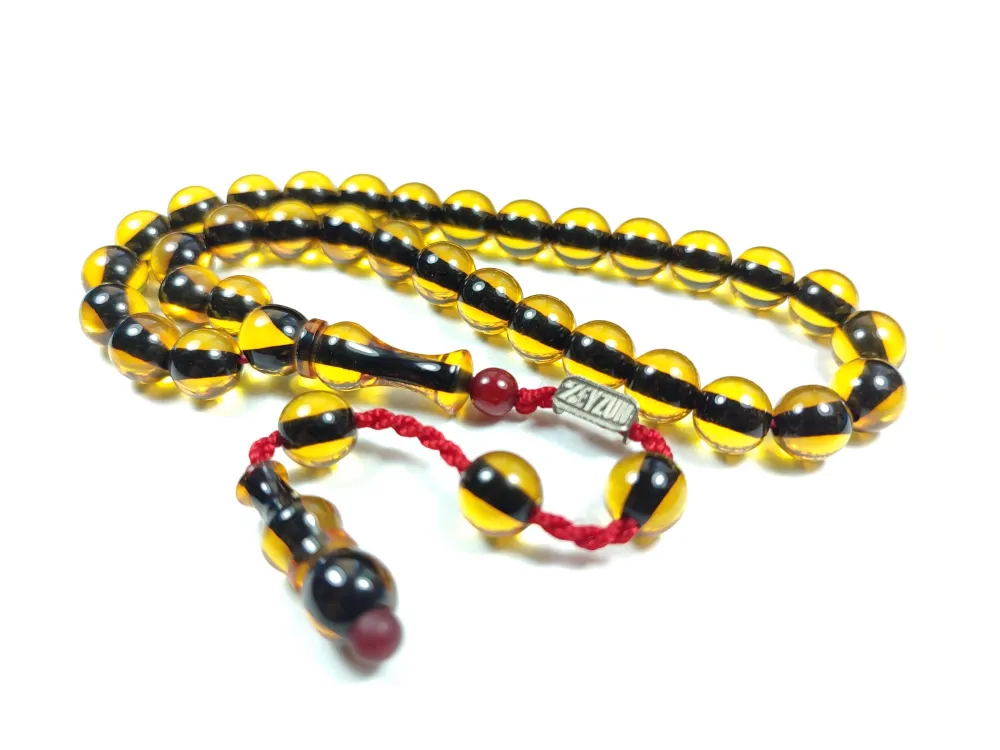 Mahmud Zeyzun Usta İşi̇ İmzalı (İmzası Gümüştür) Sıkma Kehri̇bar küçük resim 3