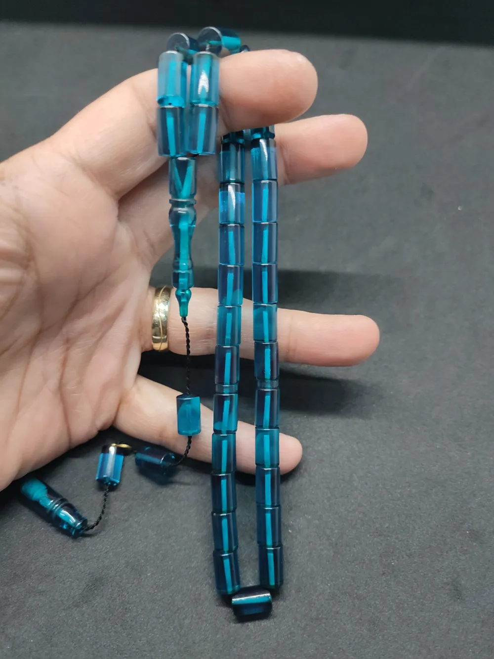 Erhan Turan Usta Eseri̇ 0.6 Şeffaf Deli̇m Çi̇ft Kat Ci̇lalı Ok Gi̇bi̇ Ateş-İ Kehri̇bar küçük resim 2