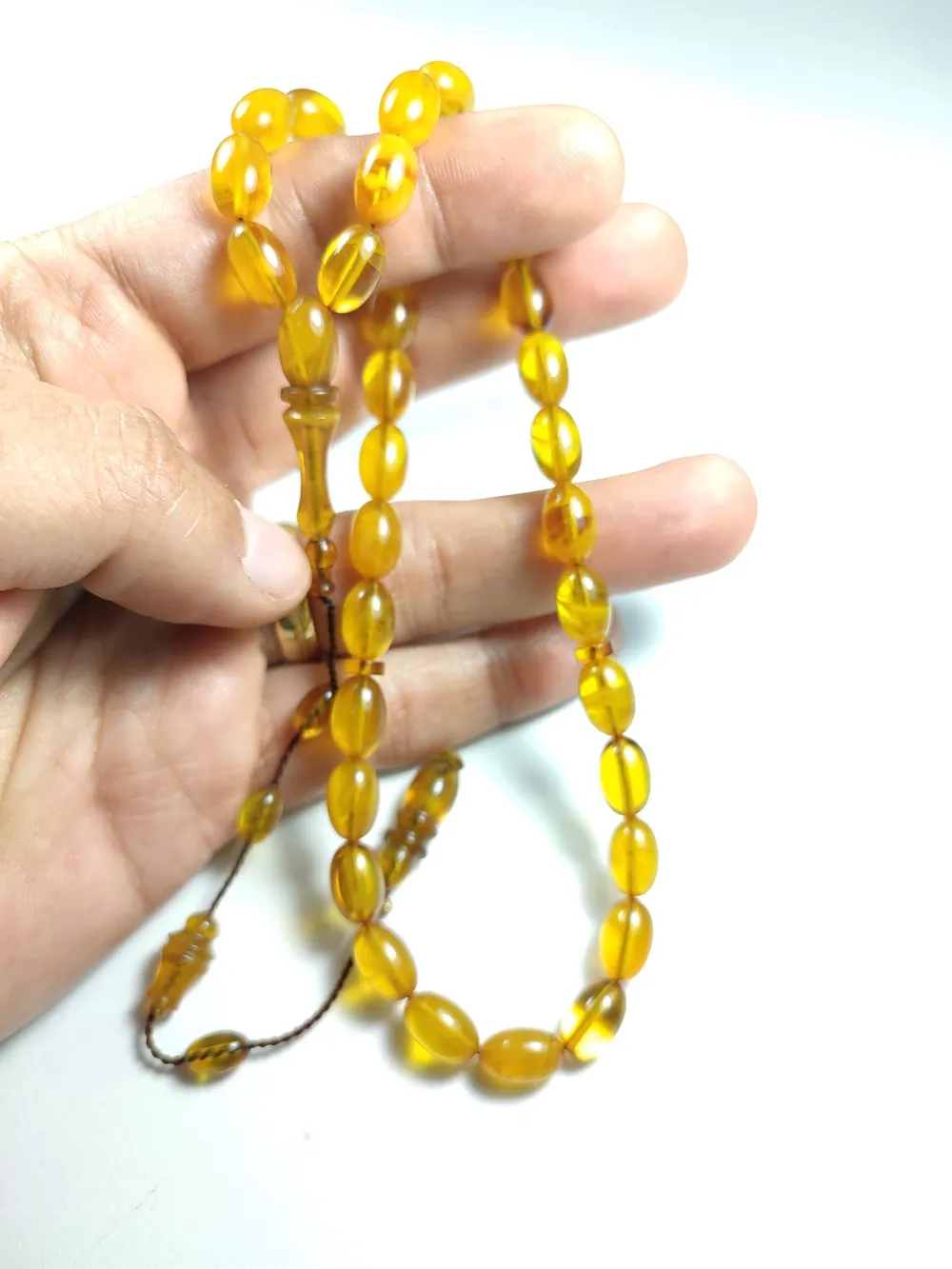 Ayhan Turan Usta İşi̇ İmzalı Mühürlü Sıkma Kehri̇bar küçük resim 4