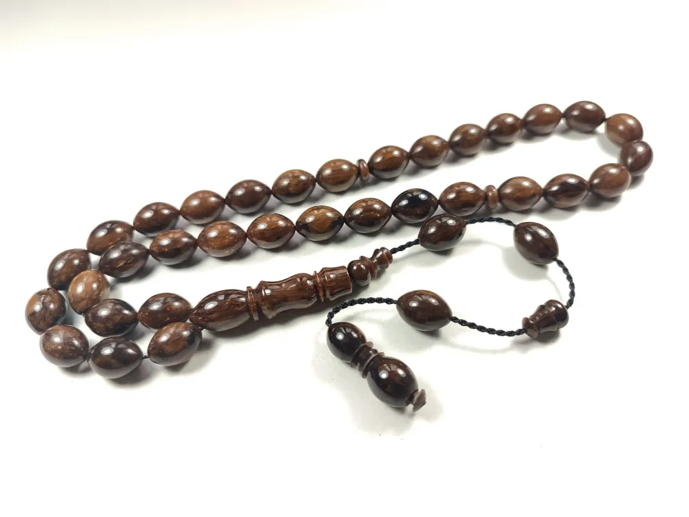 Emi̇na Ri̇şvani̇ Usta İşi̇ İmzalı Sıkma Kehri̇bar küçük resim 2