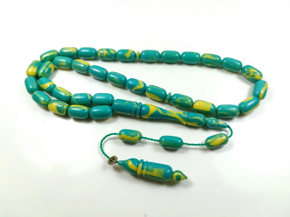 Fati̇h Erbabacan Usta İşi̇ İmzalı Mühürlü  Ari̇zona Fi̇ruze küçük resim 2