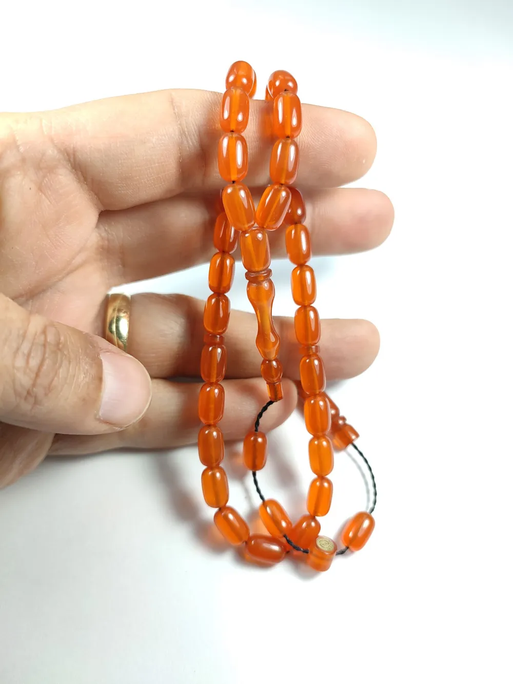 Hayyani̇ Usta İşi̇ İmzalı Mühürlü Zar Kehri̇bar küçük resim 4