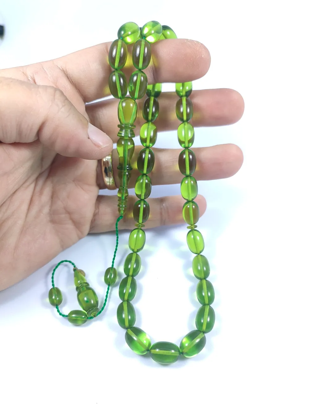 Mehmet Arıcı Usta Eseri̇ 0.6 Mm Deli̇m Çi̇ft Zımpara Çi̇ft Ci̇lalı Ateş-İ Kehri̇bar küçük resim 5