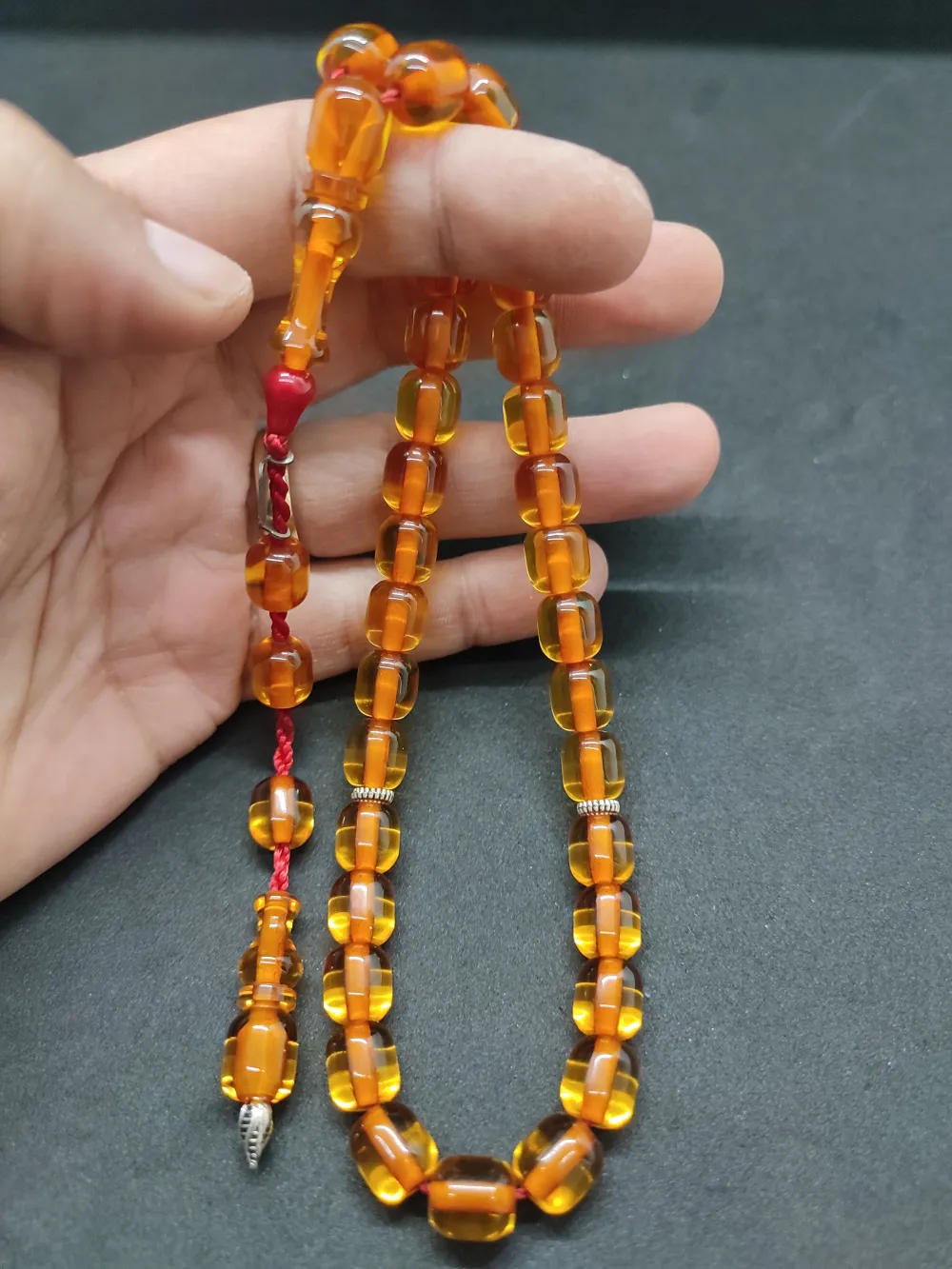 Zeyzun Usta Eseri̇ (İmza Çi̇vi̇ Ara Pulları Gümüş) Ateş-İ Kehri̇bar küçük resim 4