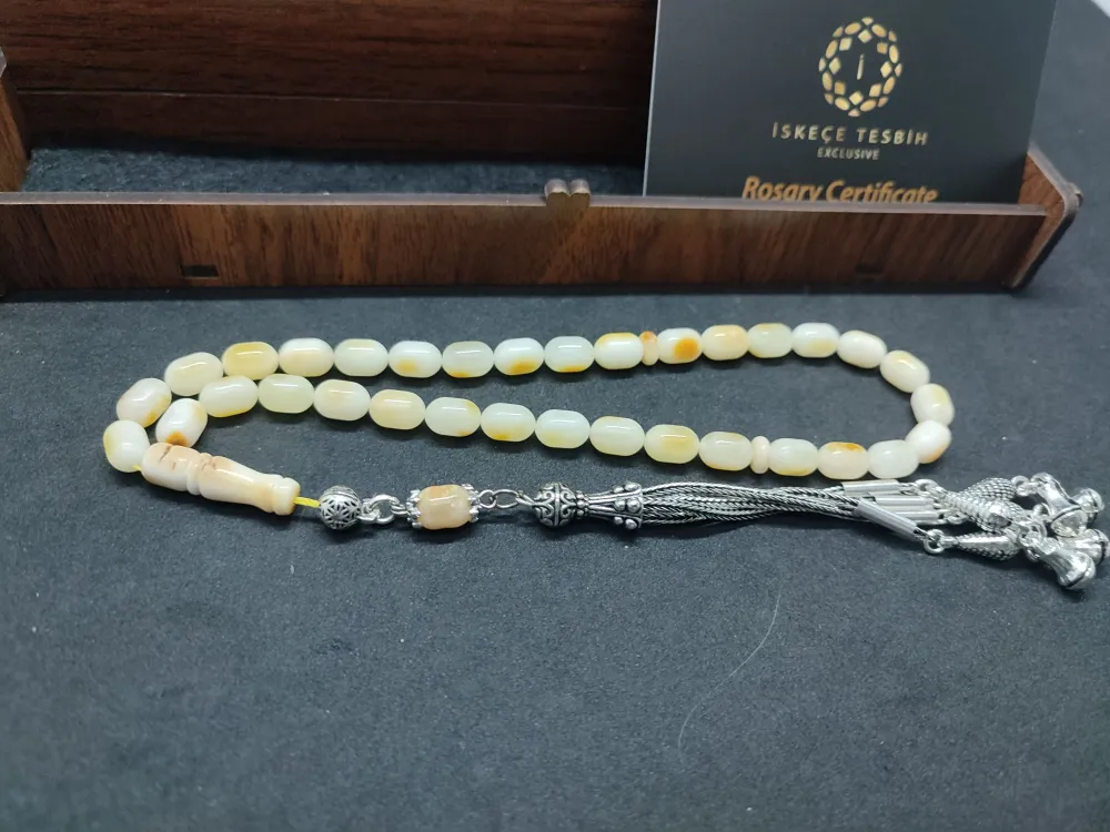 Ahşap Kutulu  6.25 Gr. Gümüş Püsküllü 12.20 Gr. Rus Kaya Damla küçük resim 3