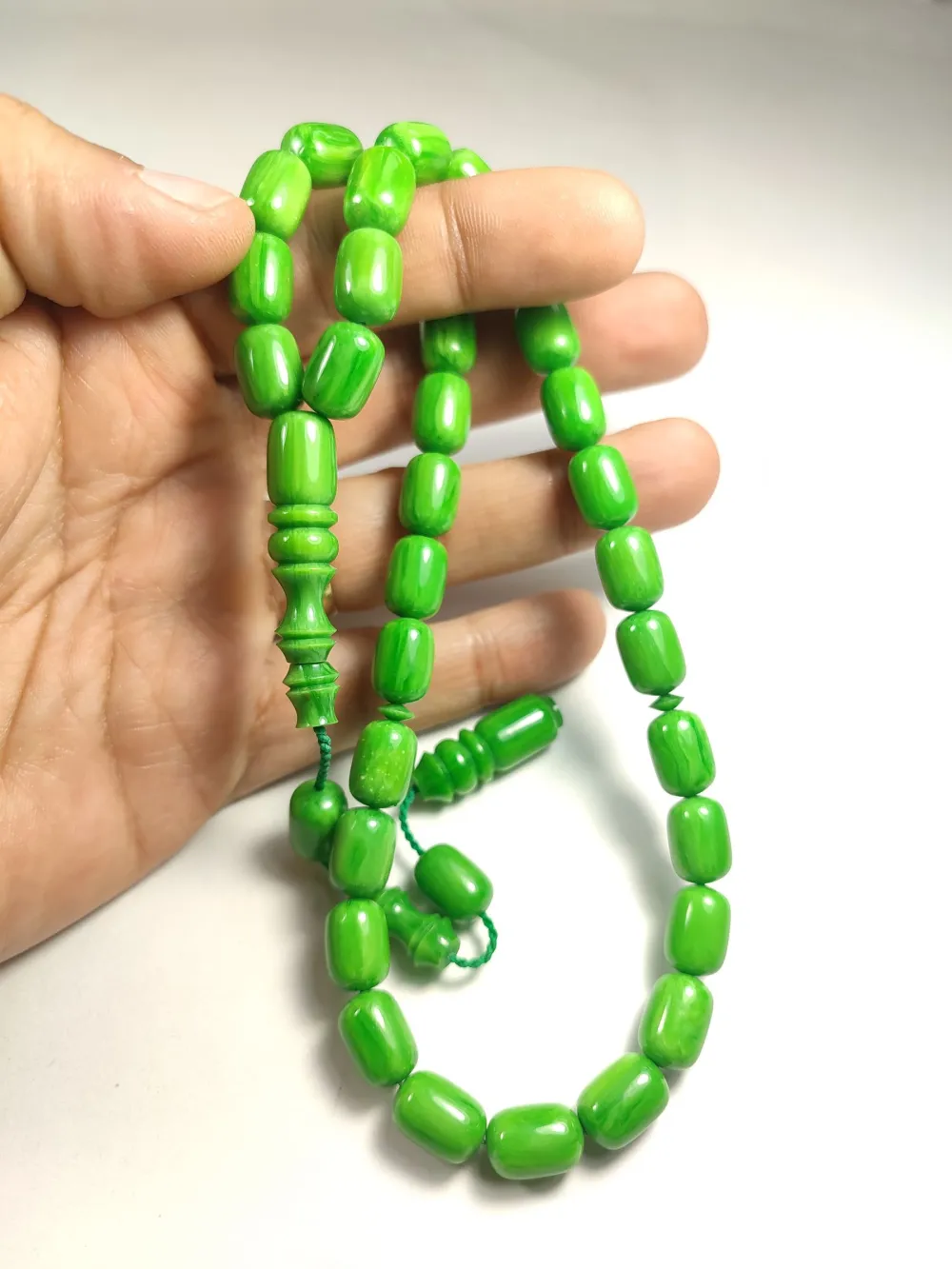 Emi̇na Ri̇şvani̇ Usta İşi̇ İmzalı Sıkma Kehri̇bar küçük resim 4