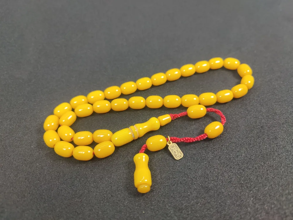 Muhammed Dabbas Usta İşi̇ İmzalı Sıkma Kehri̇bar küçük resim 3