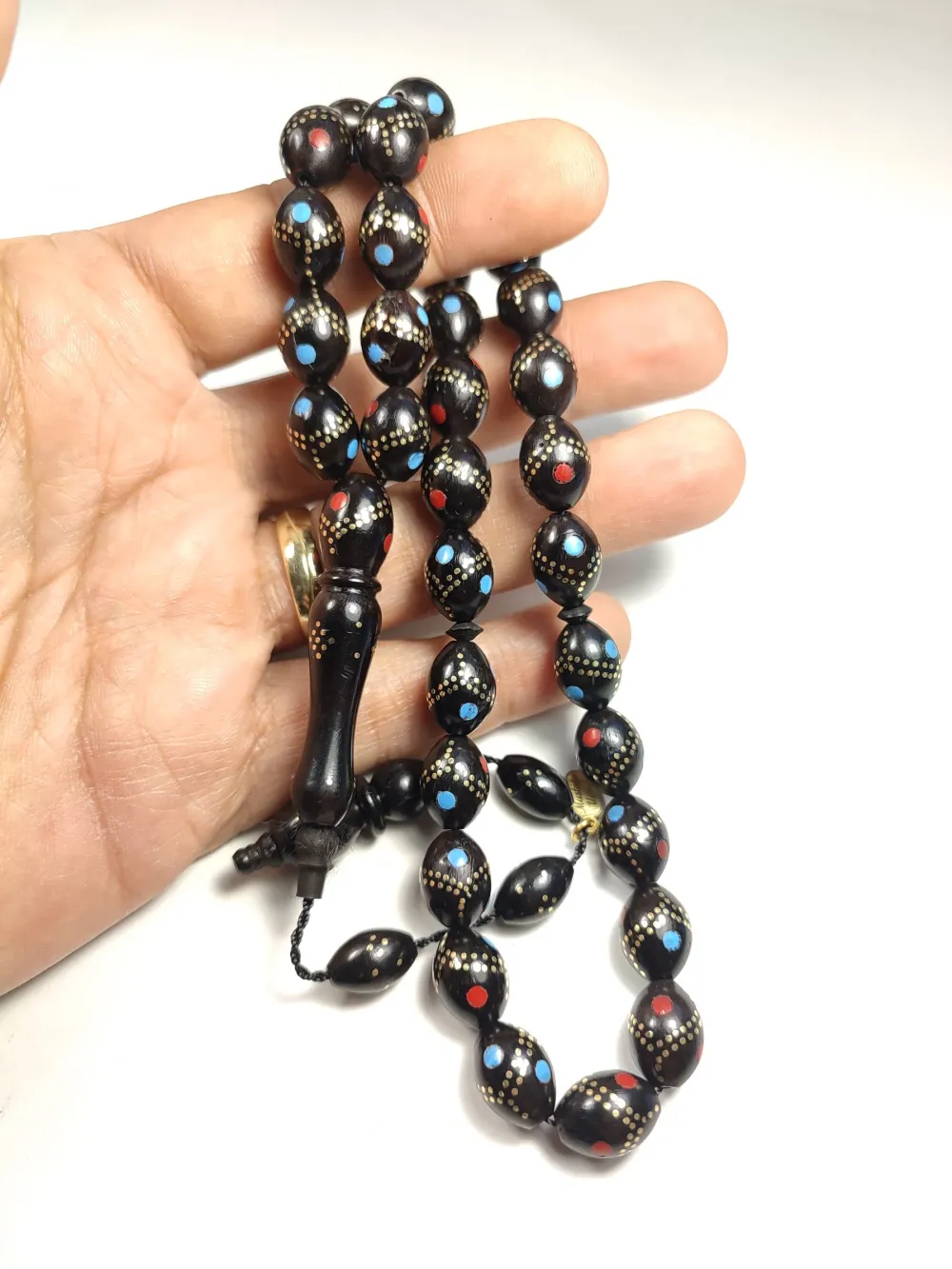 Hali̇l Hi̇lmi̇ Usta İşi̇ İmzalı Mi̇neli̇ Gümüş Çakımlı Kuka küçük resim 5