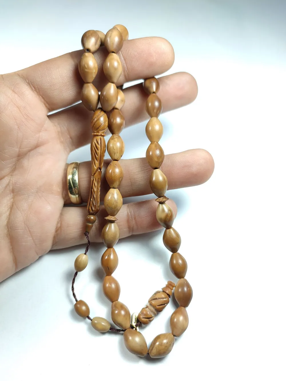 Hali̇l Hi̇lmi̇  Usta İşi̇ İmzalı İmame Hi̇tame Kalem Oyma Naturel Kuka küçük resim 5