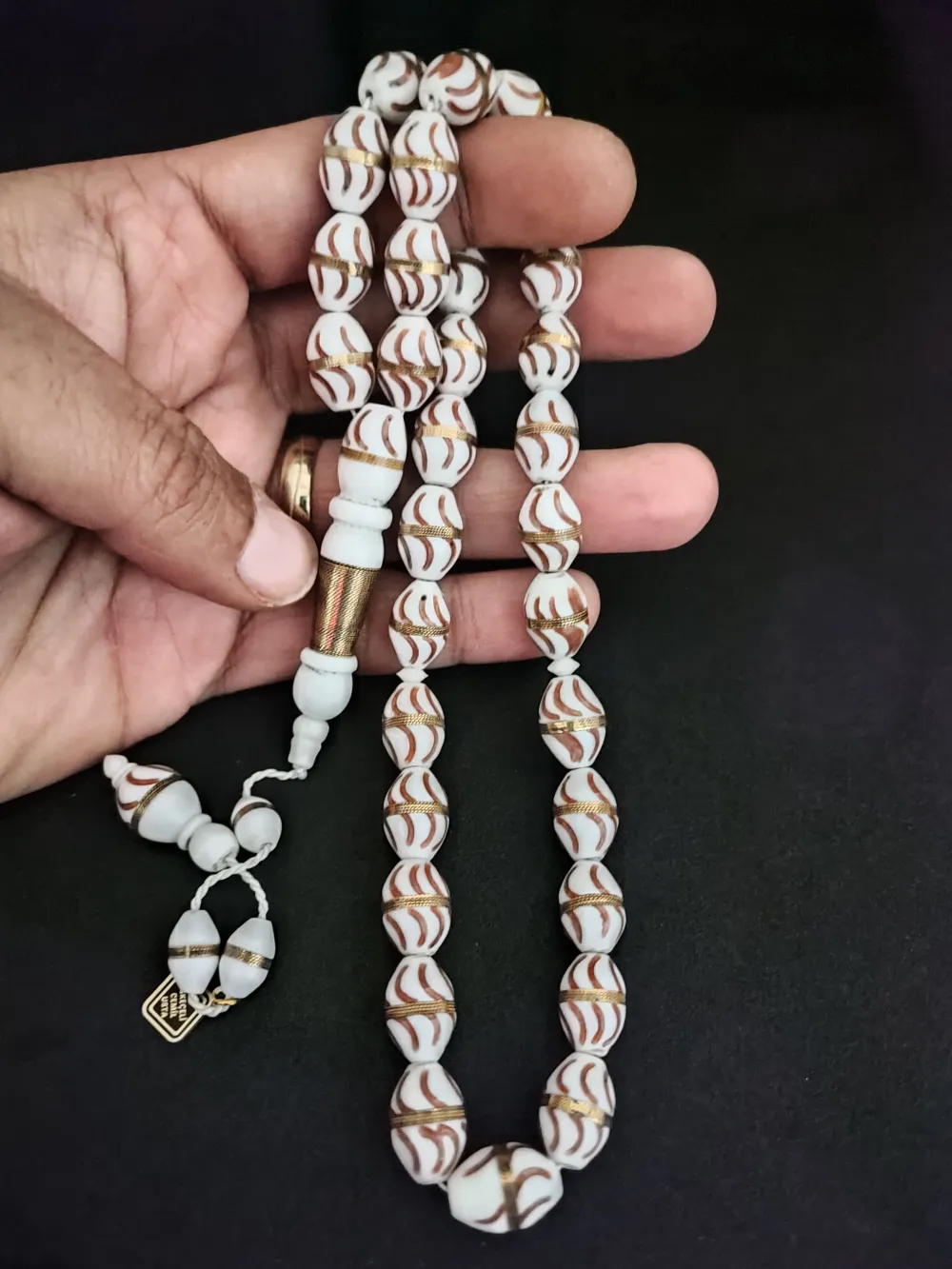 İskeçeli̇ Cemi̇l Usta Eseri̇ İri̇ Boy Gümüş Sarmal Mi̇neli̇ Deve Kemi̇ği̇ küçük resim 5