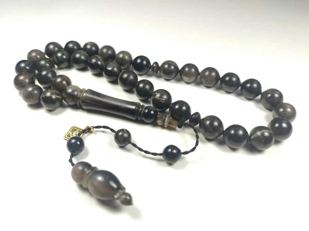 Hali̇l Hi̇lmi̇ Usta İşi̇ İmzalı Mühürlü Naturel İri̇ Boy Bufalo Boynuzu