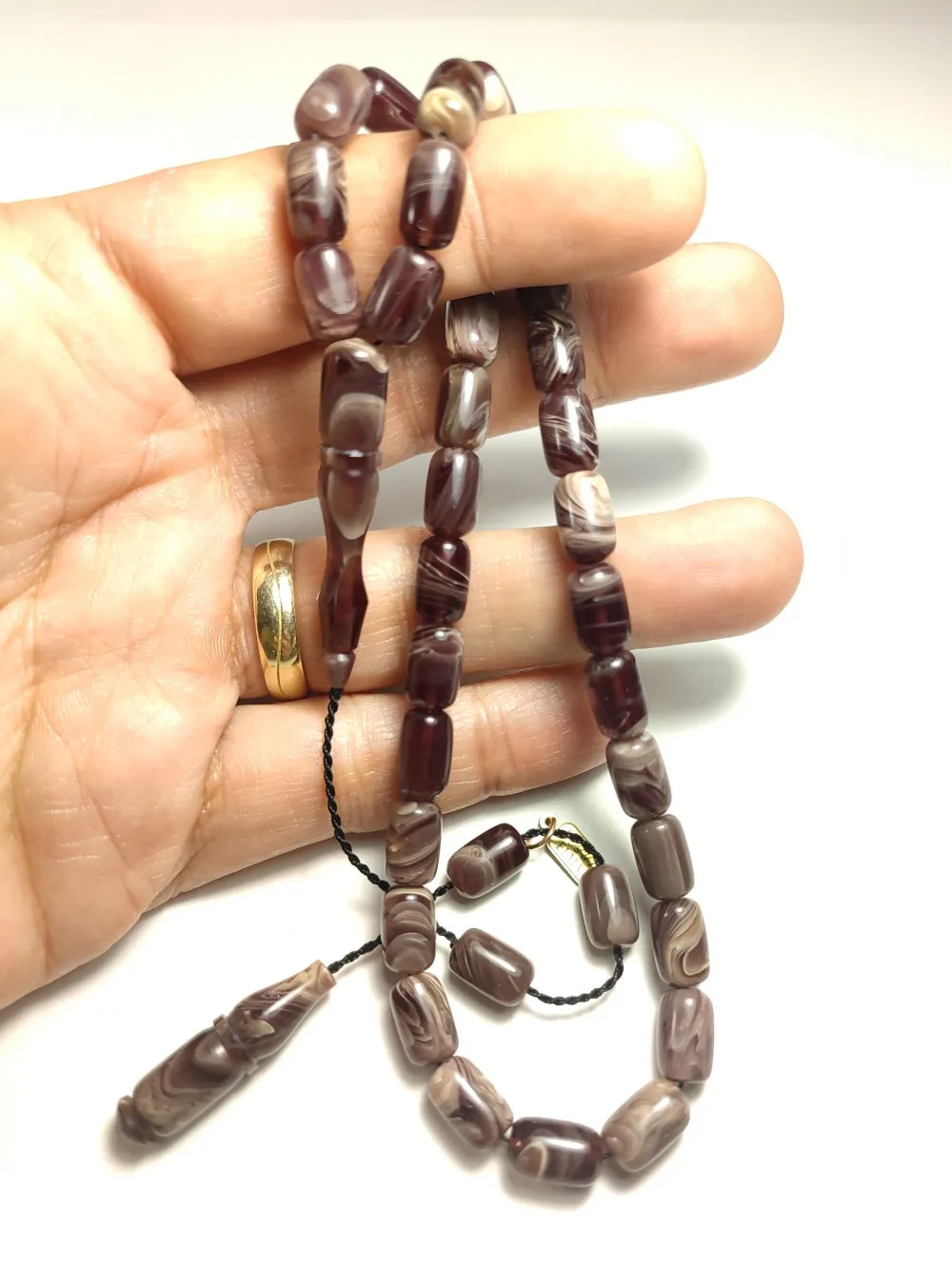 Mesut Elma Usta İşi̇ İmzalı Mühürlü Sıkma Kehri̇bar küçük resim 4