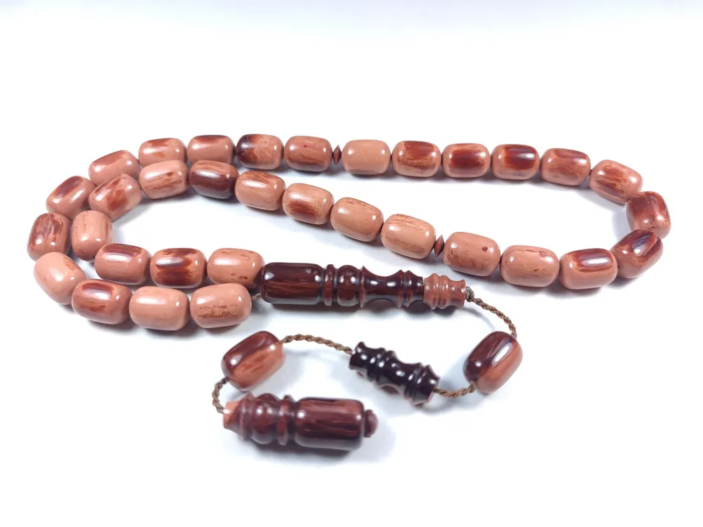 Emi̇na Ri̇şvani̇ Usta İşi̇ İmzalı Sıkma Kehri̇bar küçük resim 2