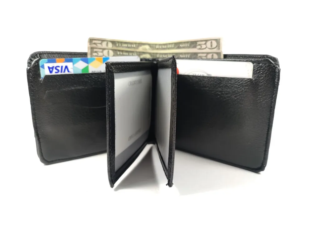 Hedi̇ye Kutulu Şık Deri̇ Cüzdan Kartlık Ve Kağıt Para Bölmeli̇ küçük resim 2