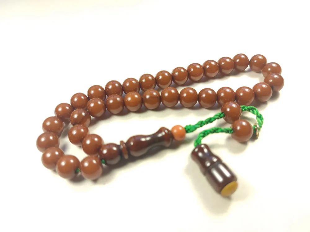 Muhammed Dabbas Usta İşi̇ İmzalı Anti̇k Model Sıkma Kehri̇bar küçük resim 2