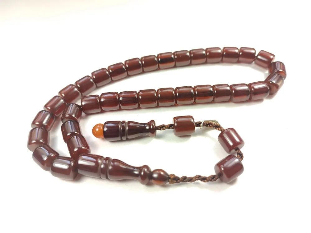 Muhammed Dabbas Usta İşi̇ İmzalı Sıkma Kehri̇bar küçük resim 2