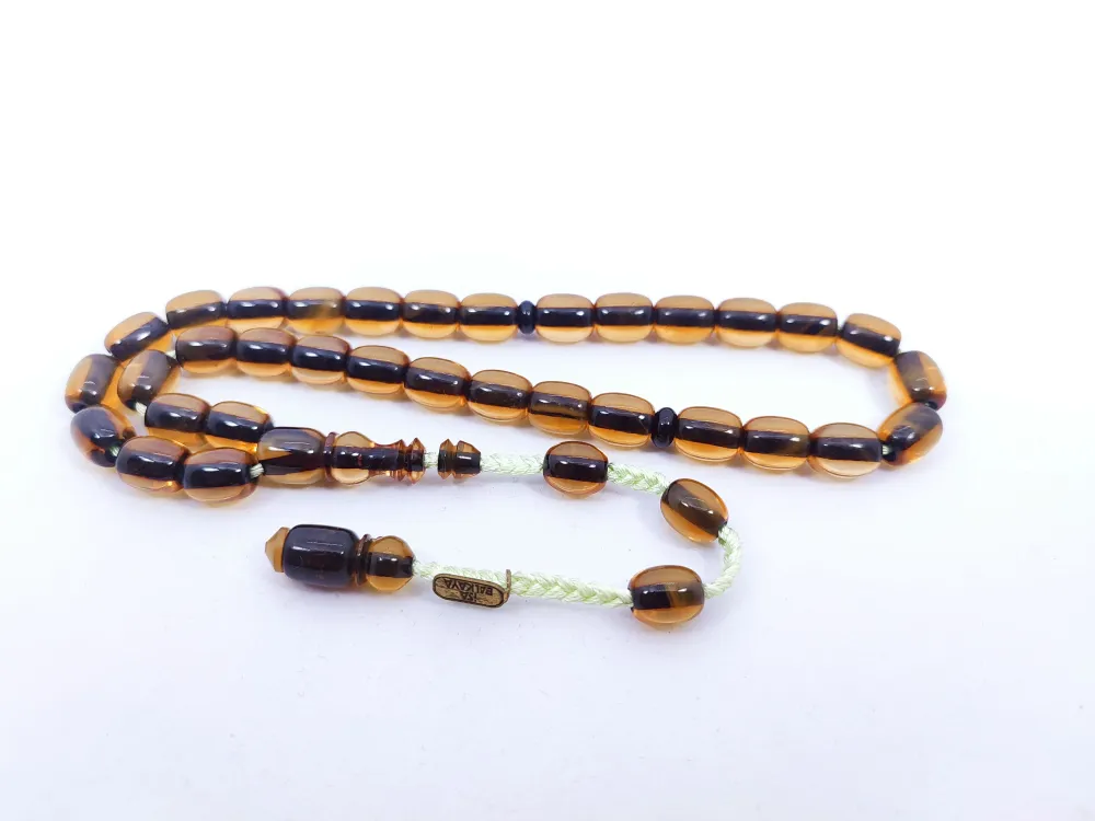 İsa Balkaya Eseri̇ Koni̇k Deli̇m(Eski̇ Usul) 12 Kat İpe Di̇zi̇li̇ Eski̇ Sıkma Kehri̇bar küçük resim 3