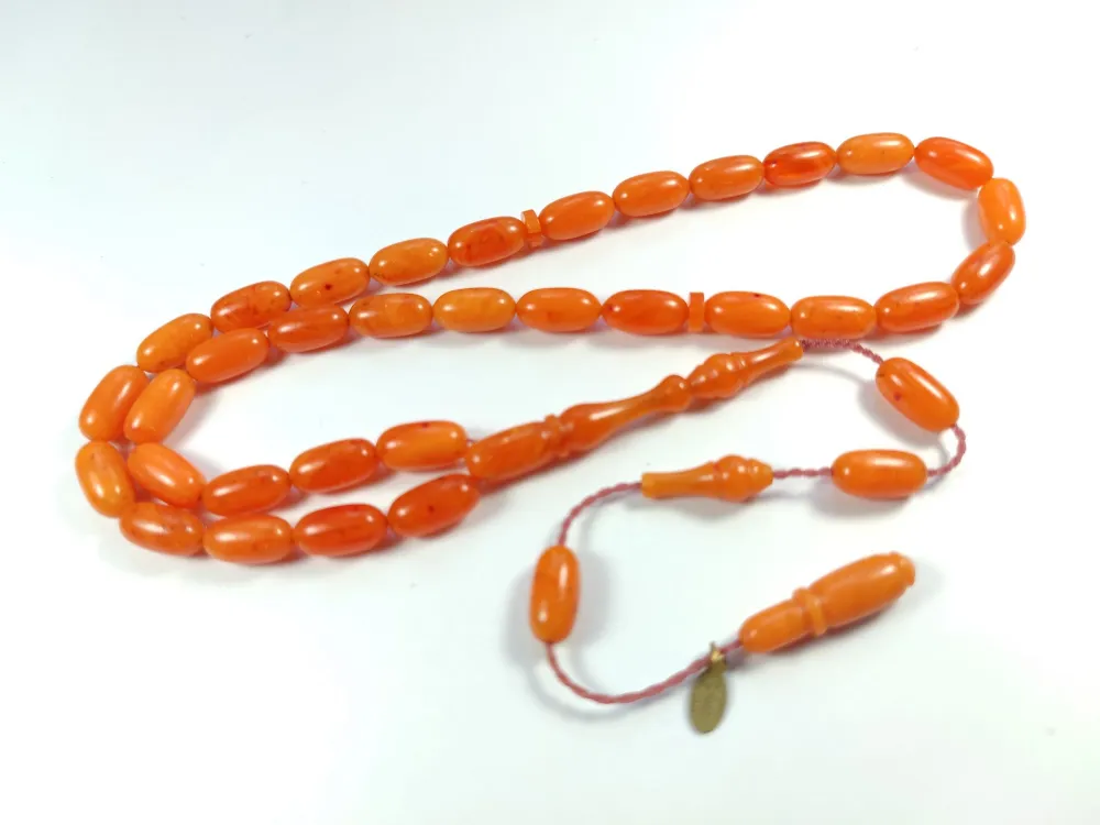 Junai̇d Hasan Usta İşi̇ İmzalı Şenalp Model Sıkma Kehri̇bar küçük resim 4