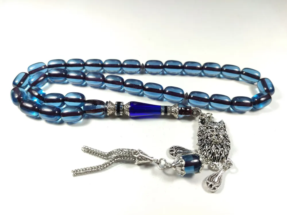 Gümüş Kaplama Püsküllü  Ayar Gümüş Nakkaş İmame Alman Zar