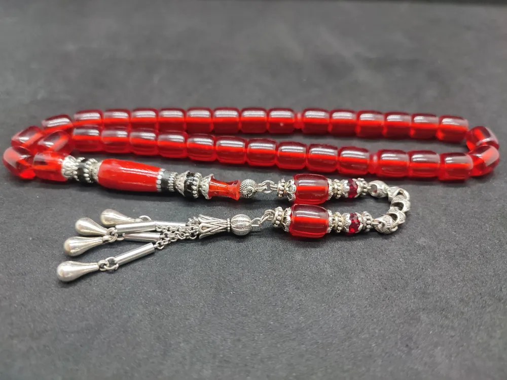 Şevket Alkan Usta Eseri̇ Gümüş Nakkaş İşlemeli̇ Alman Oyun Zar Kehri̇barı küçük resim 2