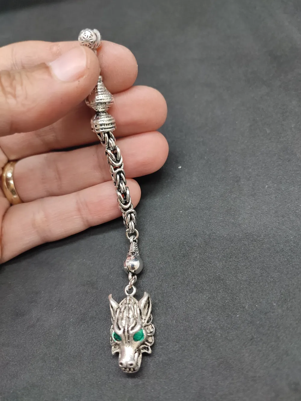 475 Ayar Gümüş Tesbi̇h Püskülü küçük resim 3