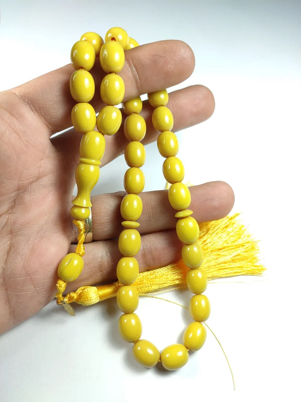 Ebu Zeyn Usta İşi̇ İmzalı Mühürlü Sıkma Kehri̇bar küçük resim 4