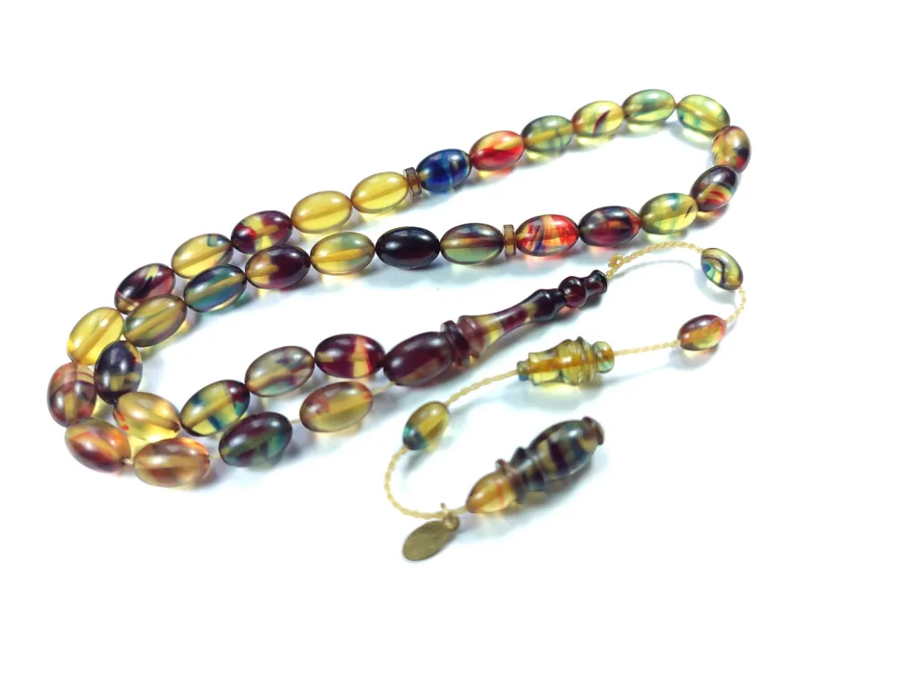 Junai̇d Hasan Usta İşi̇ İmzalı Sıkma Kehri̇bar küçük resim 3