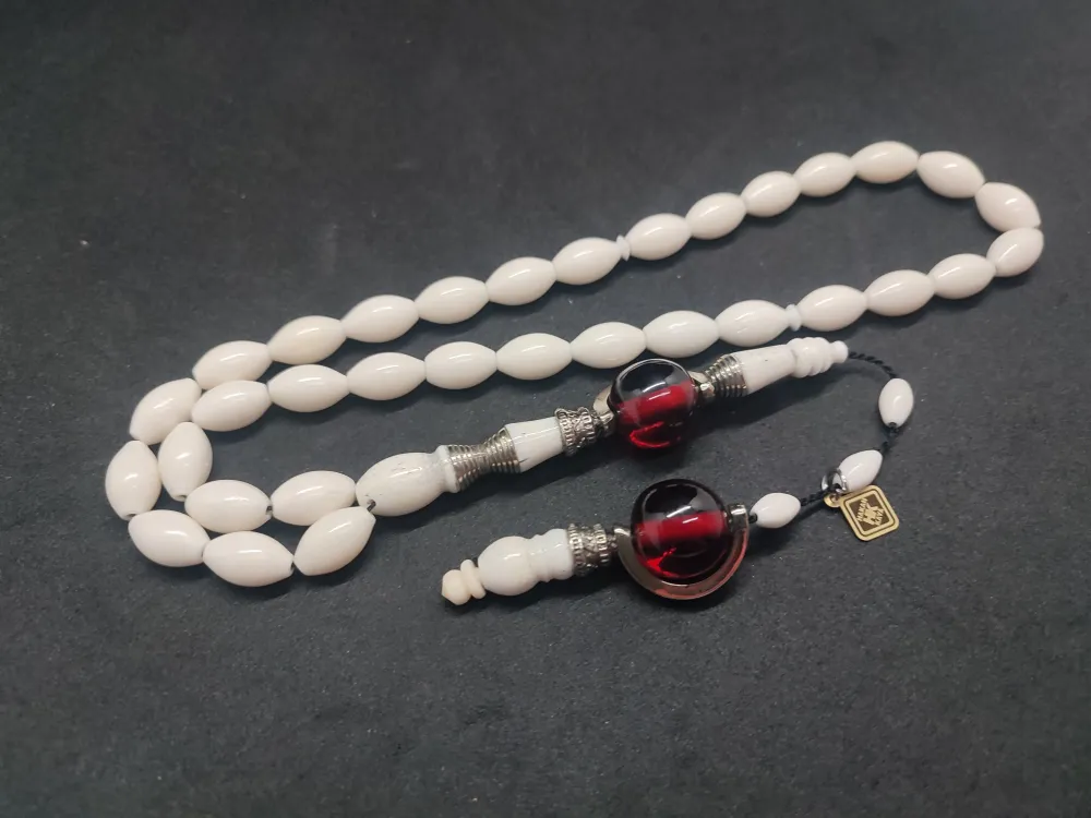 Hakan Kaya Usta  El İşçi̇li̇kli̇ Ağır Gümüş Nakkaşlı İri̇ Boy Deve Kemi̇ği̇ küçük resim 2