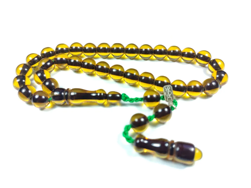 Dabbas Usta İşi̇ İmzalı (İmzası Gümüştür) Sıkma Kehri̇bar küçük resim 3