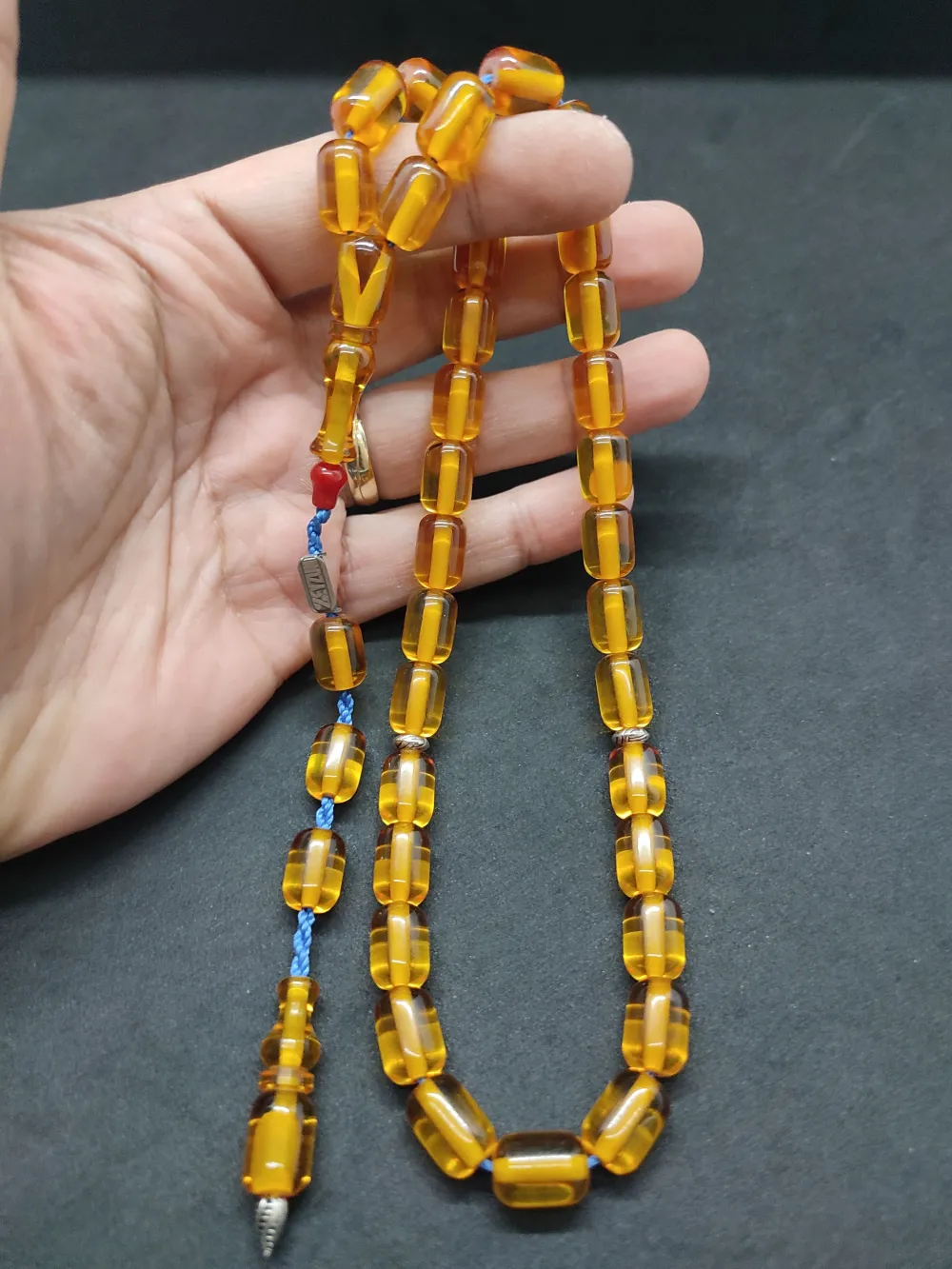 Zeyzun Usta Eseri̇ (İmza Çi̇vi̇ Ara Pulları Gümüş) Ateş-İ Kehri̇bar küçük resim 4