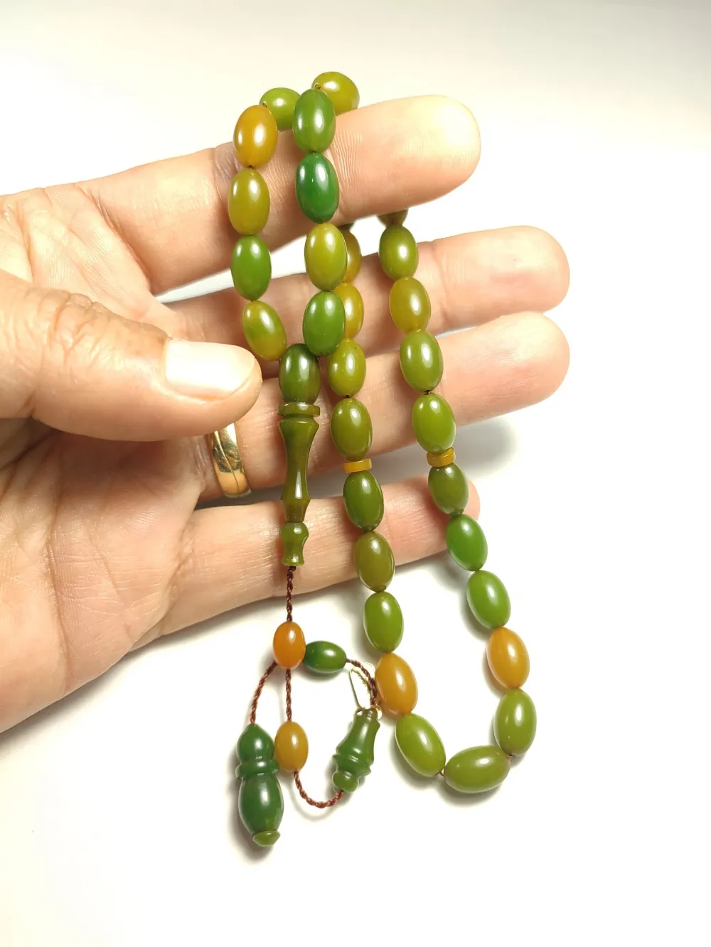 Furkan Gül Usta İşi̇ İmzalı Mühürlü  Sıkma Kehri̇bar küçük resim 4