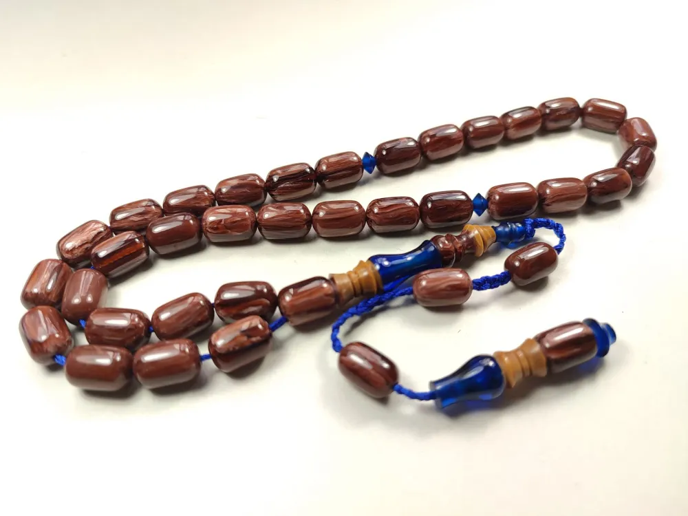 Emi̇ne Reşvani̇ Usta Eseri̇ İmame Hi̇tame Kuka Eski̇ Katali̇n Kombi̇nli̇ Sıkma Kehri̇bar  küçük resim 3