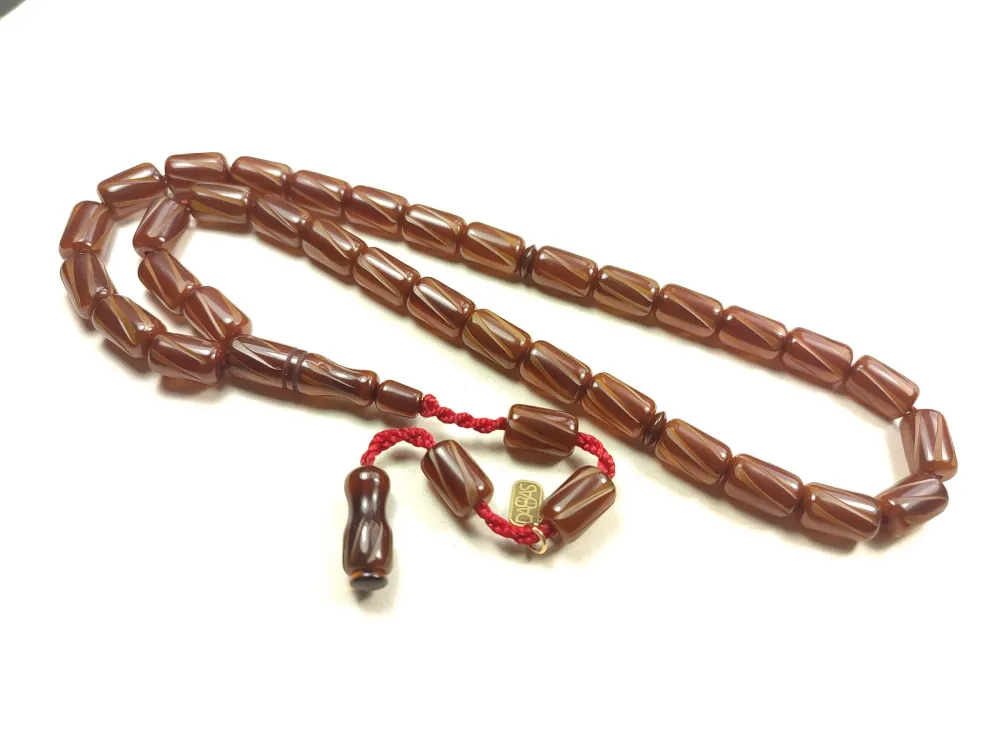 Muhammed Dabbas Usta İşi̇ İmzalı Kalem Oyma Sıkma Kehri̇bar küçük resim 2