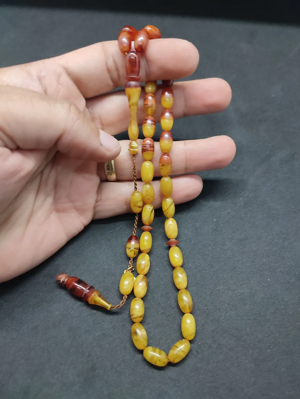 Ayhan Turan Usta Eseri̇ Ful Hare Ful Damar Eski̇ 0.6 Mm Deli̇m Sıkma Kehri̇bar küçük resim 4