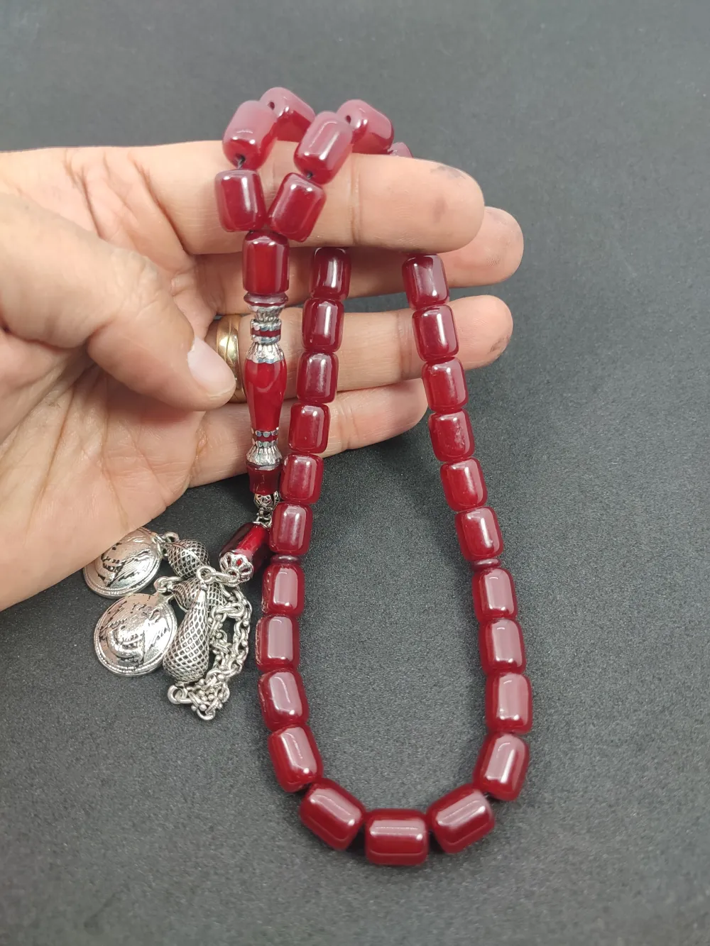 Zeyn Usta Eseri̇ 925 Ayar Gümüş Nakkaş  Alman Faturan küçük resim 4