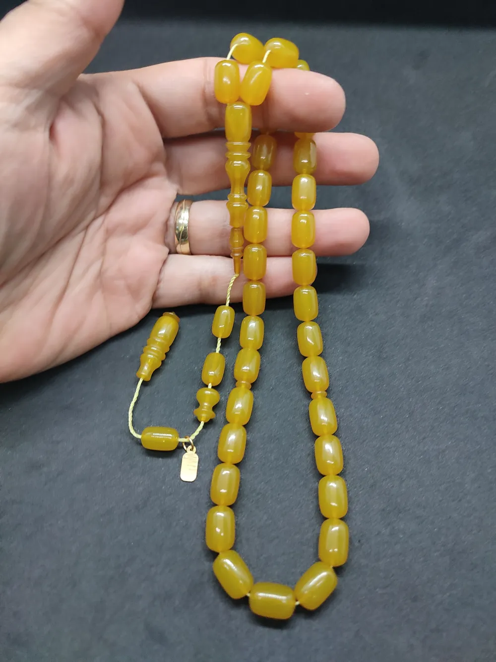 Mehmet Mercan Usta Eseri̇ Çi̇ft Kat Ci̇lalı Alman Sıkma Kehri̇bar küçük resim 4