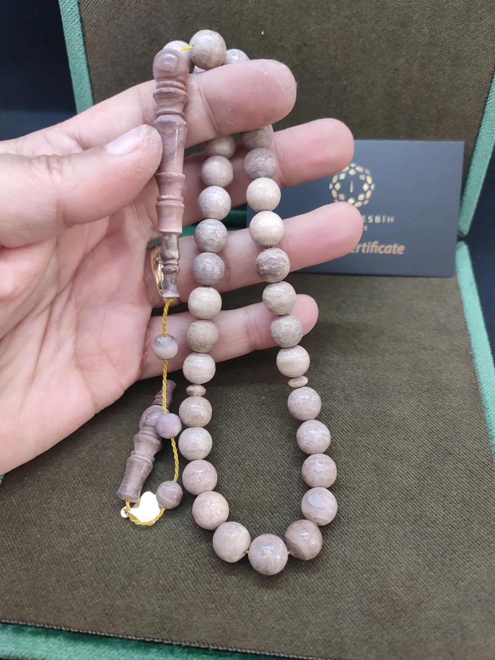 Başka Yerde Yok!İskeçeli̇ Cemi̇l Usta Eseri̇ Vıp Kutulu 19 Gr. Kızıl Mercan küçük resim 4