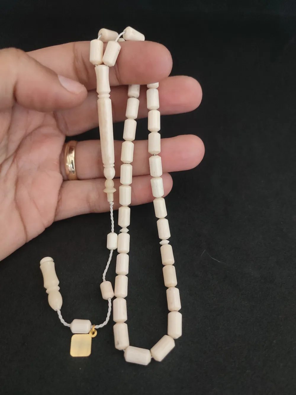 İskeçeli̇ Cemi̇l Usta Eseri̇ Mevlevi̇ Model Naturel Bali̇na Kemi̇ği̇ küçük resim 5