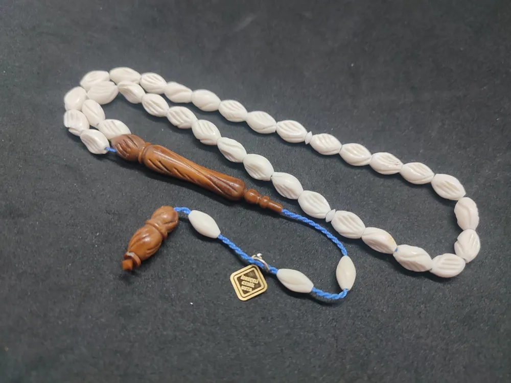 İskeçeli̇ Cemi̇l Usta Eseri̇ Kuka Kombi̇nli̇ Ful Kalemker İşçi̇li̇kli̇  Deve Kemi̇ği̇ küçük resim 2